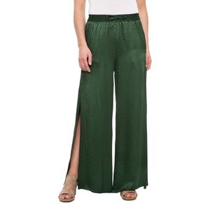 Onia Silky Chevron Chloe Wide Cover-Up Pants